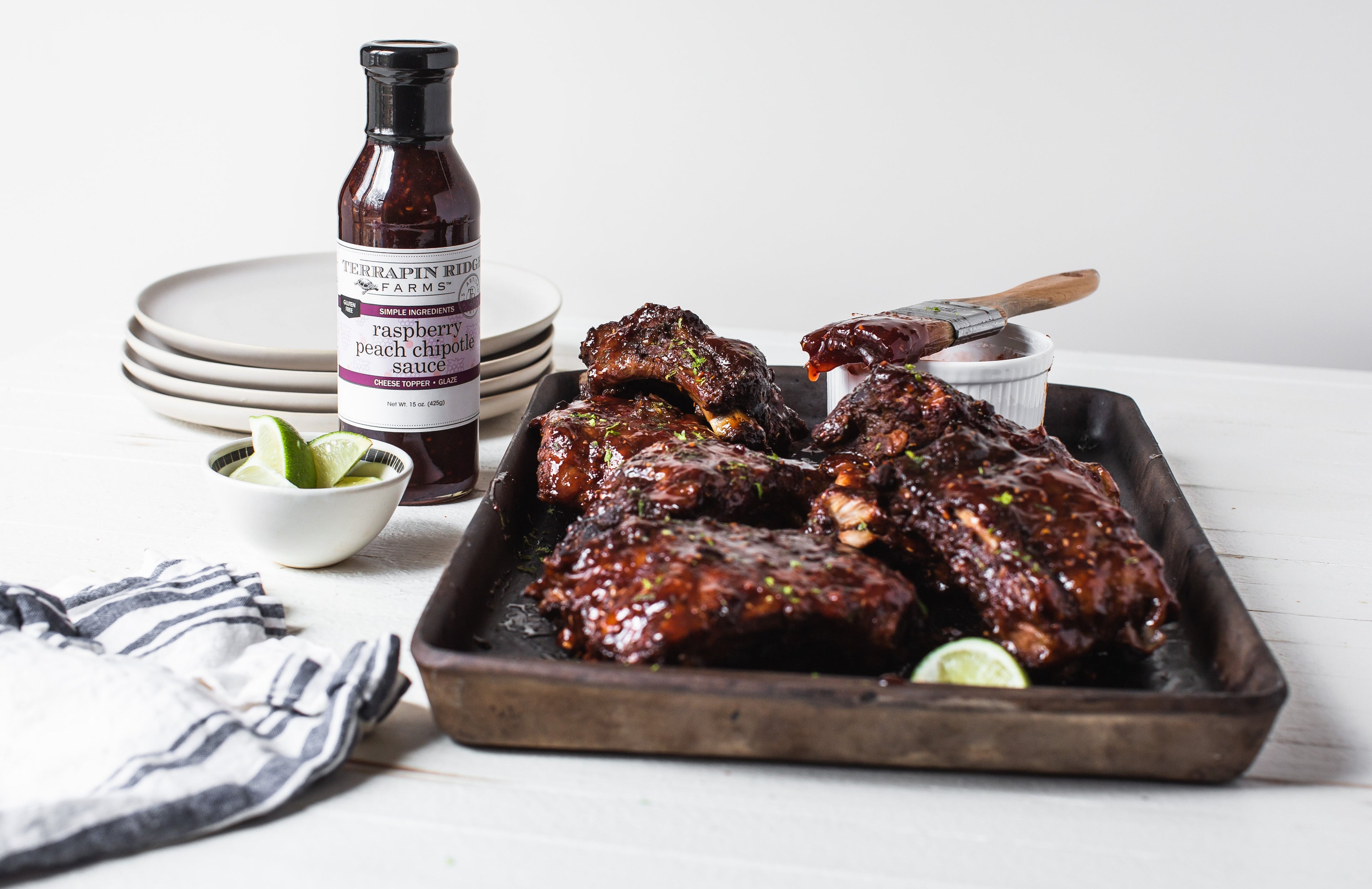 Raspberry Peach Chipotle Sauce
