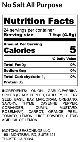 Igotchu No Salt All Purpose seasoning