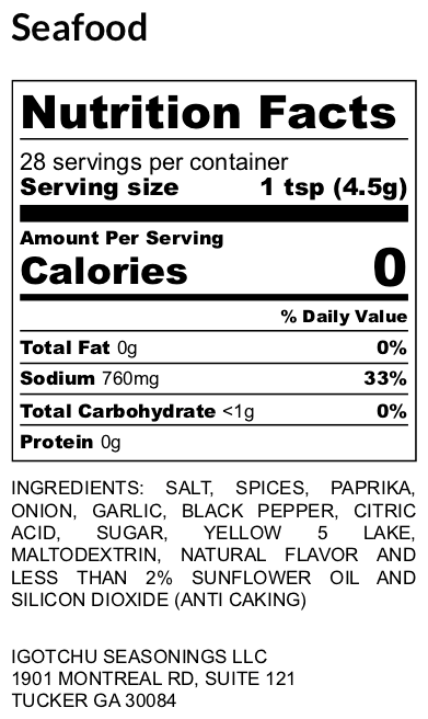 Igotchu Seafood seasoning