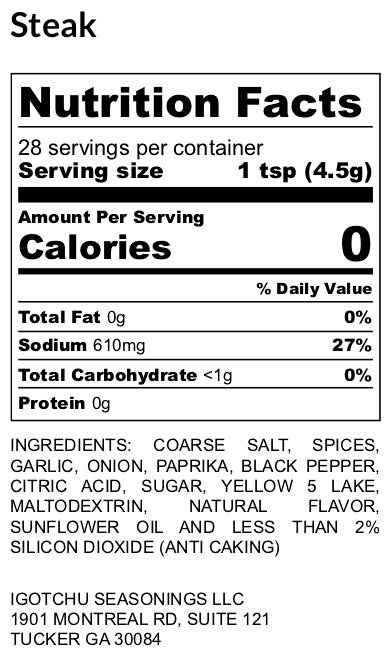 Igotchu Steak seasoning