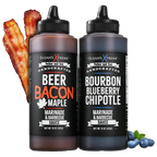 Gourmet BBQ Sauce Duo – Beer Bacon Maple & Bourbon Chipotle - The Culinary Collective